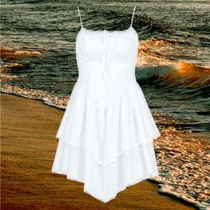 Women’s coastal cowgirl western tiered a line summer dress